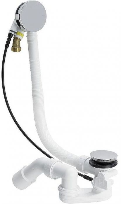 Слив-перелив Viega Simplex Trio 6166.41 728007 полуавтомат с наливом Хром глянцевый