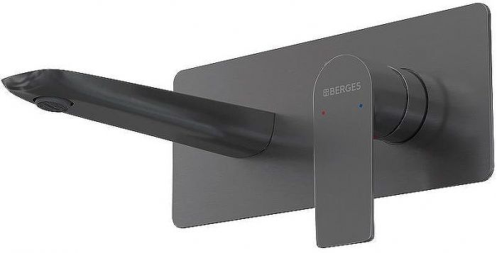 Смеситель для раковины Berges Ventas S 076013 Оружейная сталь