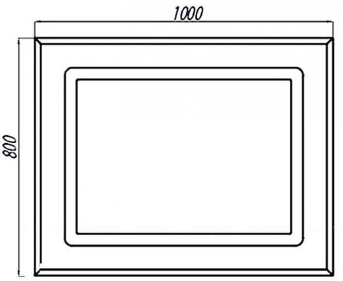 Зеркало Aquaton Римини 100 1A136902RN010 с подсветкой с сенсорным выключателем с подогревом