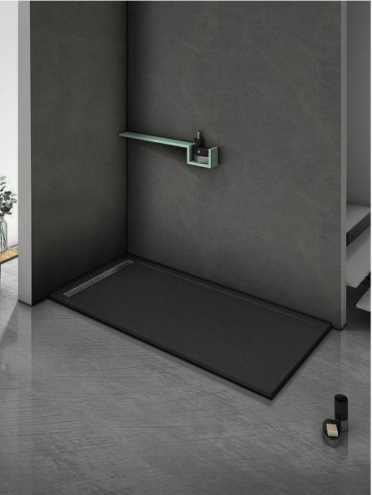 Душевой поддон из искусственного камня WeltWasser WW TRS 12080 STONE-BL 120x80 10000004381 Черный