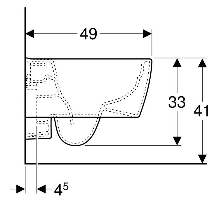 Унитаз подвесной Geberit iCon XS, 204070000