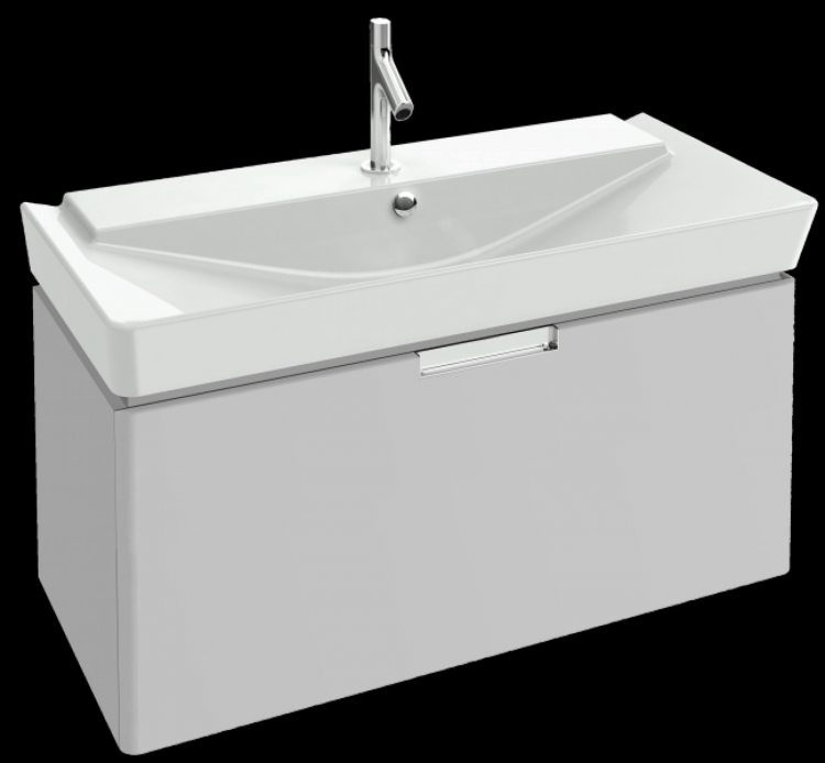 Тумба для ванной Reve 100 см подвесная, цвет белый бриллиант [EB1132-G1C]