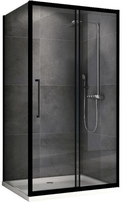 Душевой уголок Abber Schwarzer Diamant 160х80 AG30160BH-S80B профиль Черный стекло прозрачное
