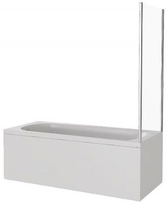 Шторка на ванну Good Door Screen 75 SP-75-C-CH профиль Хром стекло прозрачное