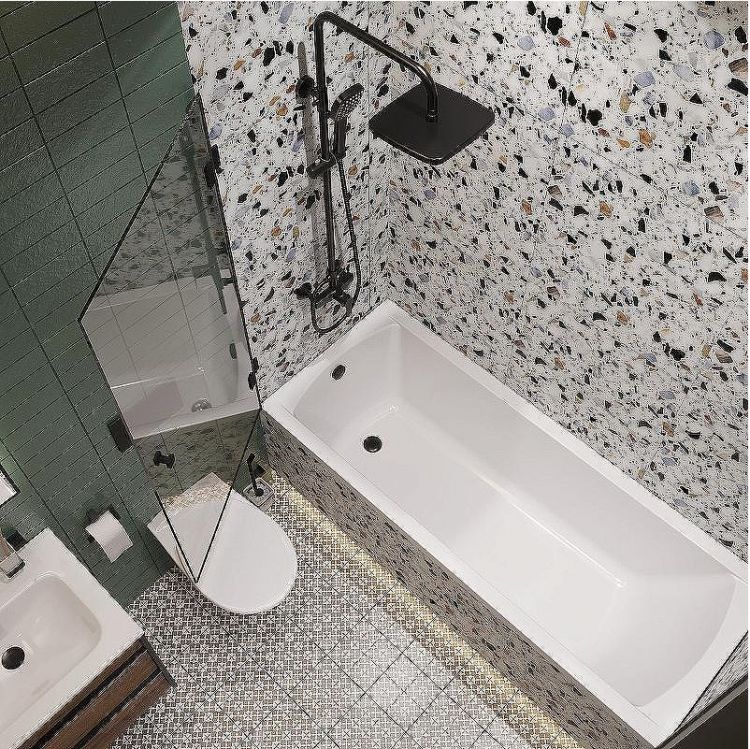 Шторка на ванну STWORKI Ольборг 70 профиль Черный матовый стекло прозрачное Шторка на ванну STWORKI Ольборг 70 профиль Черный матовый стекло прозрачное