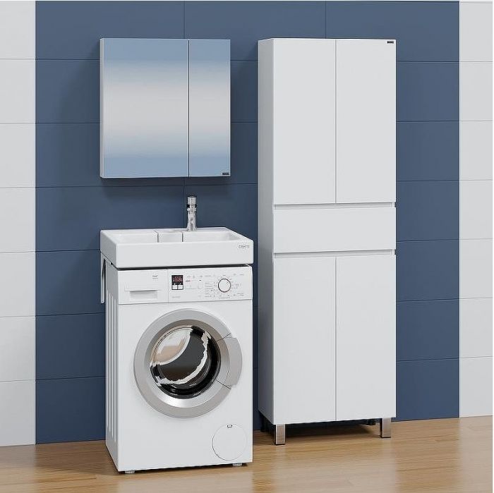 Раковина СанТа Венера 60 900162 на стиральную машину Белая