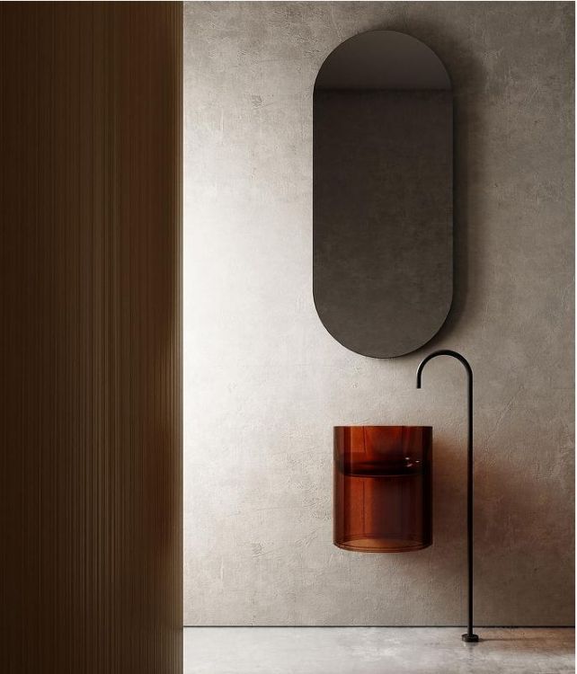 Раковина Abber Kristall 42 AT2704Opal Коричневая