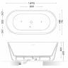 Акриловая ванна Art&Max 170х80 AM-520-1695-795 без гидромассажа