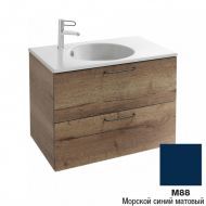 Тумба под раковину Jacob Delafon Odeon Rive Gauche 80 см EB2522-R5-M88 морской синий матовый, ручка хром