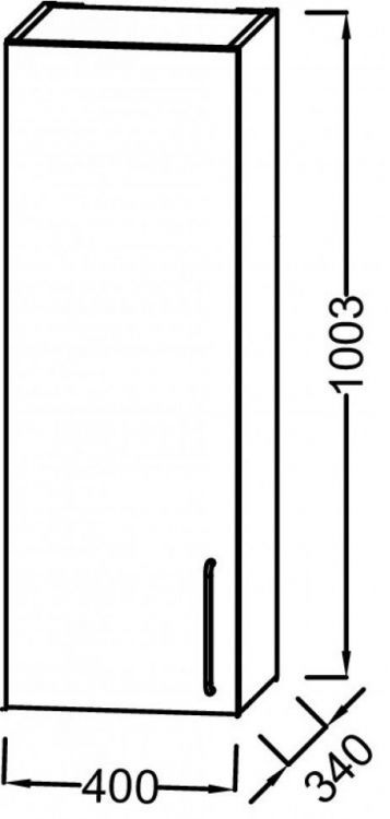 Шкаф Jacob Delafon Odeon Rive Gauche 40 см EB2571G-R9-E52, дуб табак Шкаф Jacob Delafon Odeon Rive Gauche 40 см EB2571G-R9-E52, дуб табак