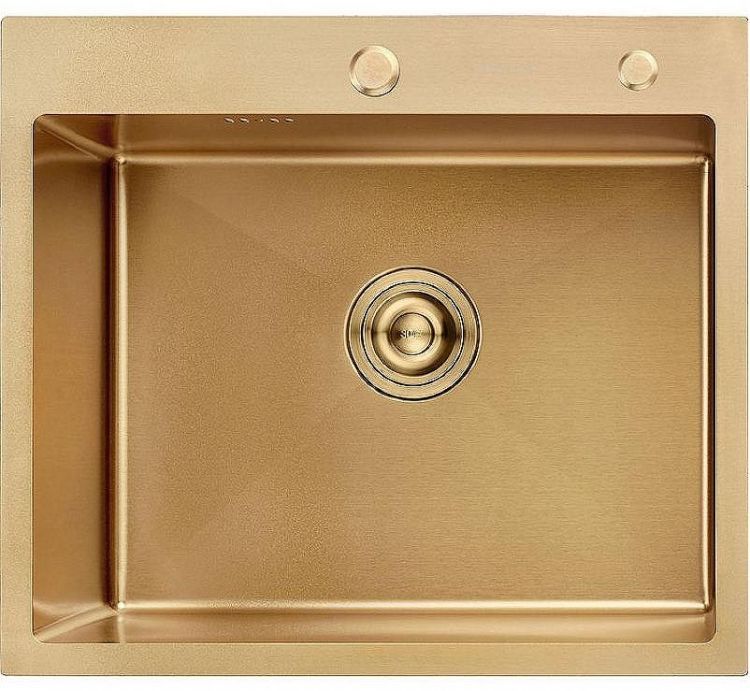 Кухонная мойка Aflorn Premium 60 AF96050W Золотой сатин Кухонная мойка Aflorn Premium 60 AF96050W Золотой сатин