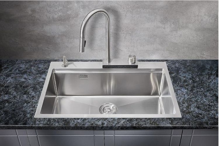 Кухонная мойка Milacio Denia 75 MC.77420 Нержавеющая сталь