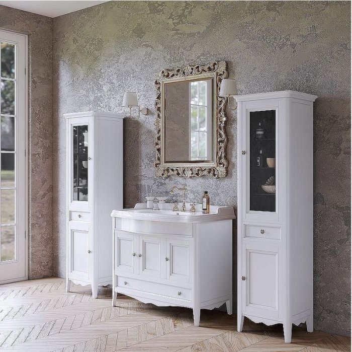 Тумба с раковиной TW Veronica Nuovo 105 VER4105-B+AR874bi*1 Bianco