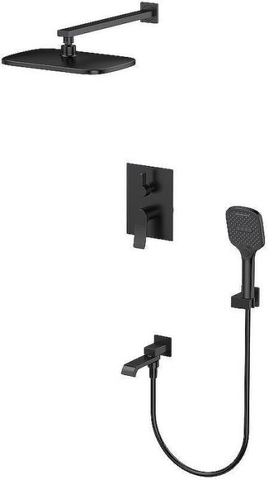 Душевая система Splenka S31.27.06 Черная матовая