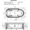 Акриловая ванна Radomir Fra Grande Анабель 170x85 4-01-2-0-1-420 Хром без гидромассажа