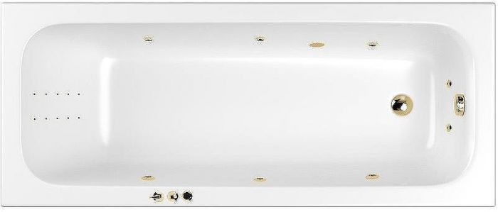 Акриловая ванна Whitecross Vibe 170x70 0105.170070.100.SMARTNANO.GL с гидромассажем