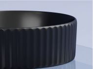 Умывальник CERAMICANOVA Element чаша накладная круглая 360 мм (цвет Чёрный Матовый) CN6057MB