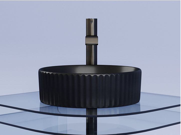 Умывальник CERAMICANOVA Element чаша накладная круглая 360 мм (цвет Чёрный Матовый) CN6057MB Умывальник CERAMICANOVA Element чаша накладная круглая 360 мм (цвет Чёрный Матовый) CN6057MB