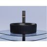 Умывальник CERAMICANOVA Element чаша накладная круглая 360 мм (цвет Чёрный Матовый) CN6057MB