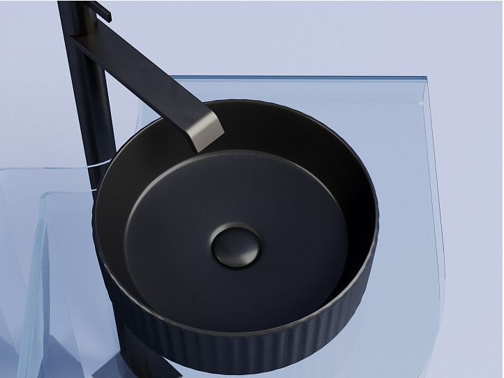 Умывальник CERAMICANOVA Element чаша накладная круглая 360 мм (цвет Чёрный Матовый) CN6057MB Умывальник CERAMICANOVA Element чаша накладная круглая 360 мм (цвет Чёрный Матовый) CN6057MB