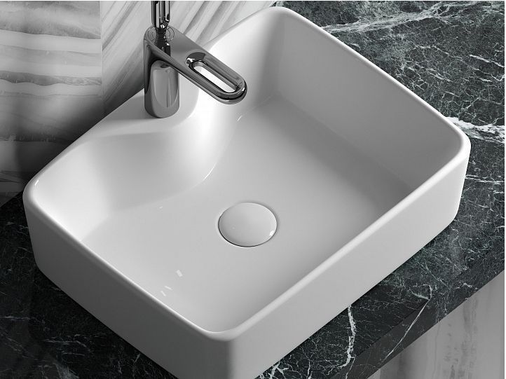 Умывальник CERAMICANOVA Element чаша накладная прямоугольная CN6033