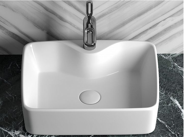 Умывальник CERAMICANOVA Element чаша накладная прямоугольная CN6033
