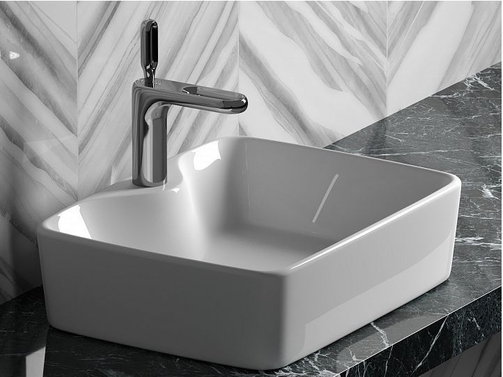 Умывальник CERAMICANOVA Element чаша накладная прямоугольная CN6033