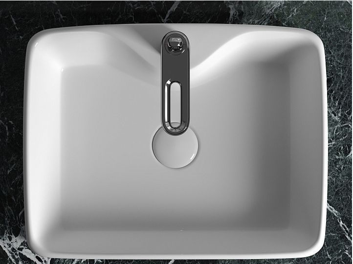 Умывальник CERAMICANOVA Element чаша накладная прямоугольная CN6033