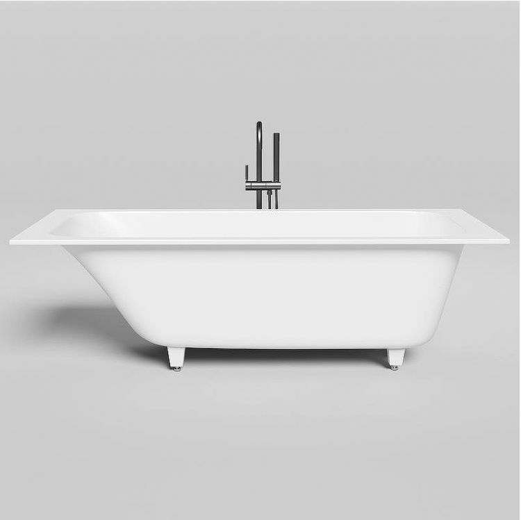 Ванна из искусственного камня Salini Orlanda 170х70 102011G Белая глянцевая