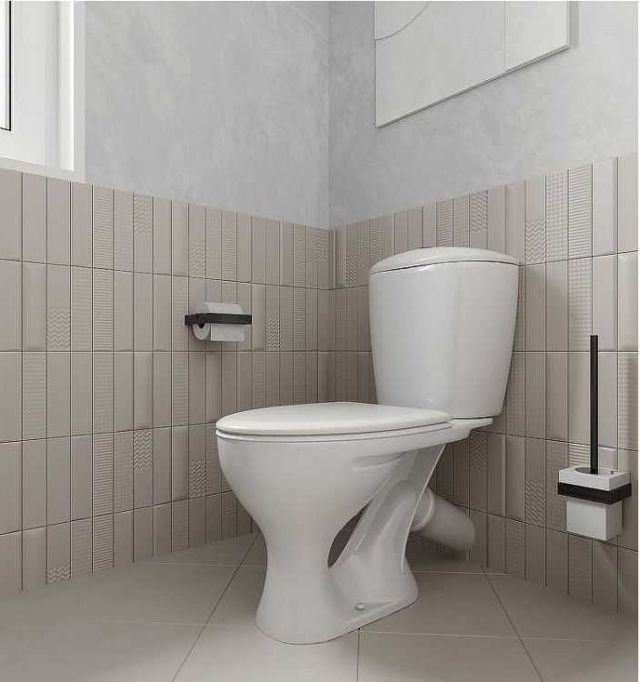 Унитаз компакт Santeri Версия 1.P401.5.S00.00B.F с бачком и сиденьем