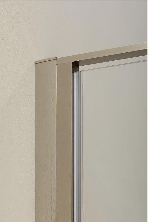 Душевая дверь Allen Brau Priority 140 3.31011.BA профиль Серебро брашированное стекло прозрачное