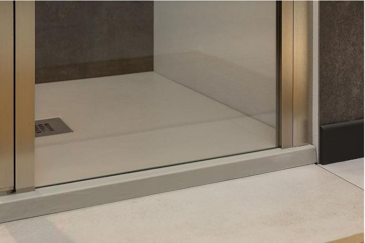 Душевая дверь Allen Brau Priority 140 3.31011.BA профиль Серебро брашированное стекло прозрачное