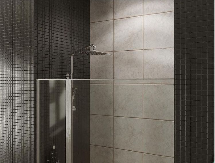 Душевая дверь Allen Brau Priority 140 3.31011.BA профиль Серебро брашированное стекло прозрачное