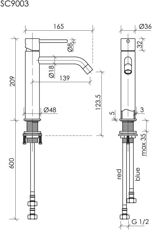 Смеситель для раковины SANCOS Etna, хром, SC9003CH Смеситель для раковины SANCOS Etna, хром, SC9003CH