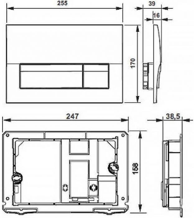 Комплект унитаза с инсталляцией Laufen Pro Rimless ПЭК Z.RU93.0.761.6 с сиденьем Микролифт и Белой клавишей смыва