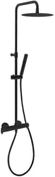 Душевая система Ramonsoler Alexia 365402RM250NM с термостатом Черная матовая