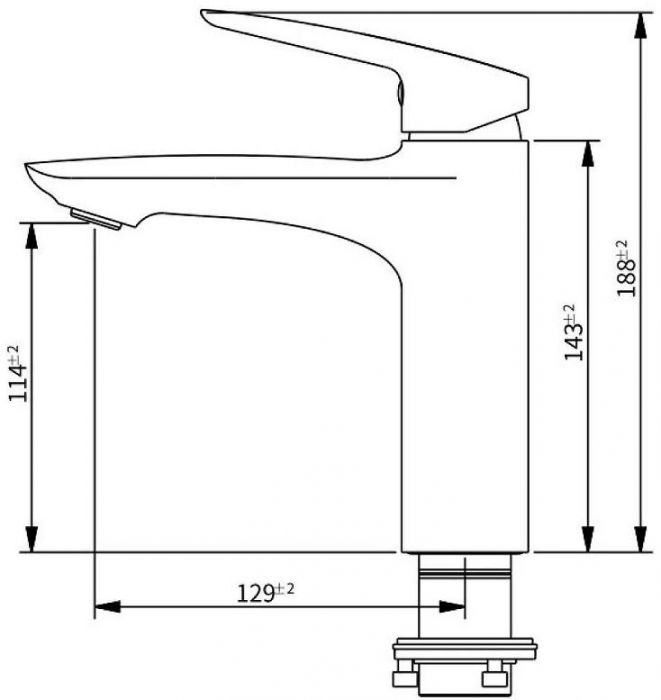 Смеситель для раковины Savol SK-H7206 цвет Хром
