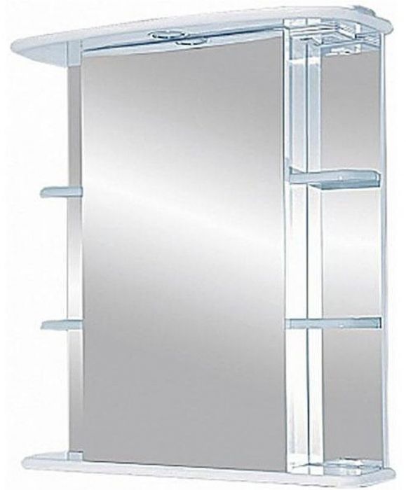 Зеркальный шкаф Misty Магнолия 55 L Э-Маг04055-01СвЛ с подсветкой Белый