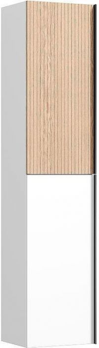 Шкаф пенал Sancos Delta 35 PDL35W подвесной Дуб светлый Белый