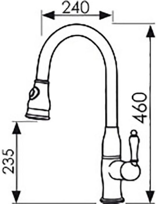 Смеситель для кухни Kaiser Vincent 31344 Хром