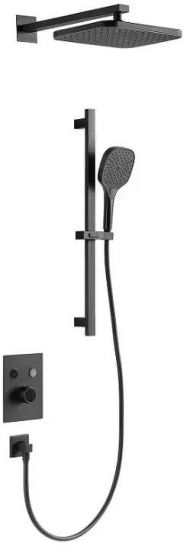 Душевая система Arrow AG3733SHMB-1 с термостатом цвет Черный матовый
