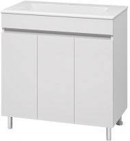 Тумба с раковиной Misty Енисей 80 УТ000023577 Белая