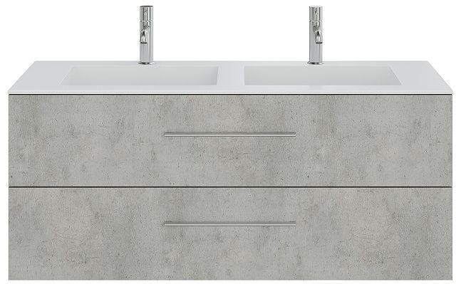Тумба под раковину Creto Ares 120 10-1111BDuo подвесная цвет Beton