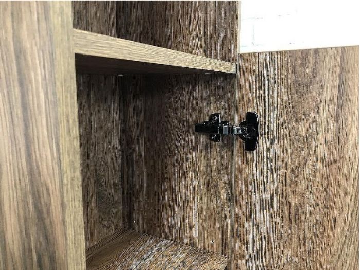 Шкаф пенал Comforty Бордо 40 00-00007266 подвесной Дуб темно-коричневый