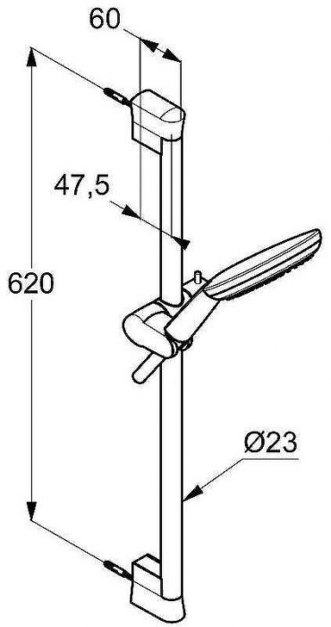 Душевой гарнитур Kludi Freshline 6793005-00 Хром