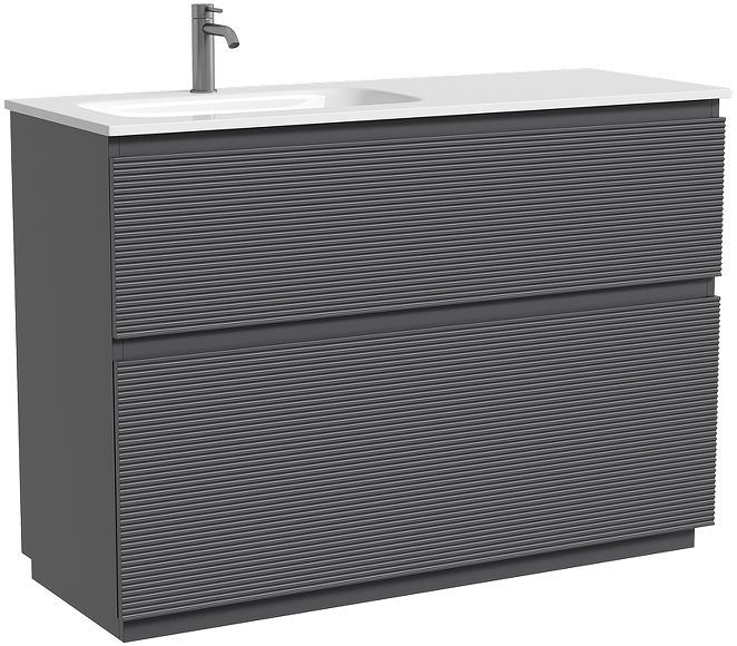 Тумба под раковину Sancos Folk Floor 120 L FL120FLGS цвет Grey soft
