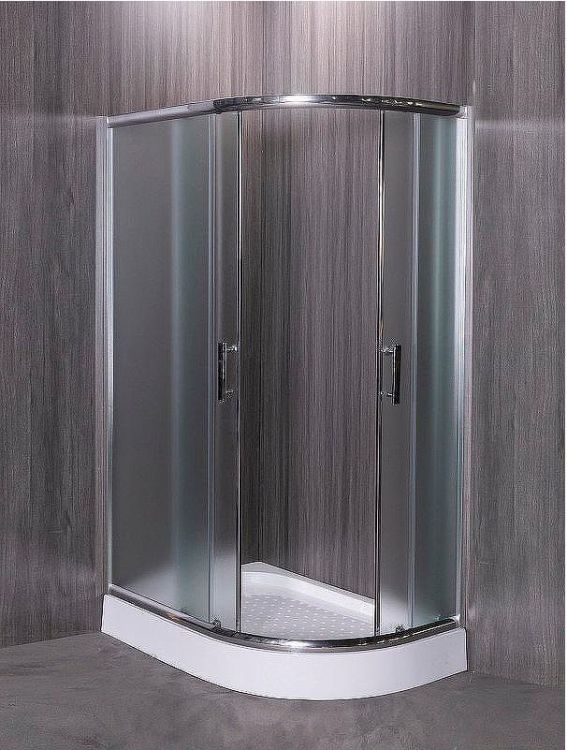 Душевой уголок Esbano ESR-8027A 120x80 L ESUGR8027AL профиль Хром стекло рифленое