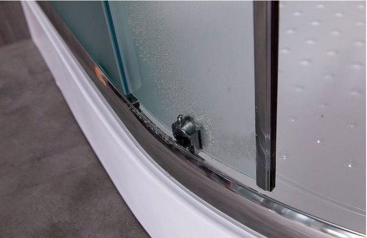 Душевой уголок Esbano ESR-8027A 120x80 L ESUGR8027AL профиль Хром стекло рифленое