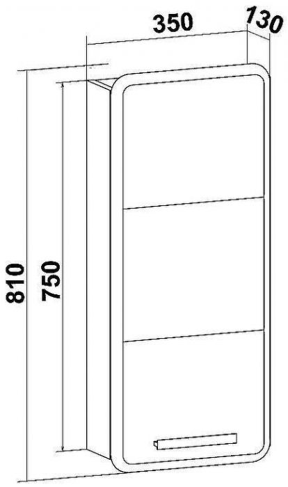 Подвесной шкаф Runo Эрика 35 00-00001130 Белый