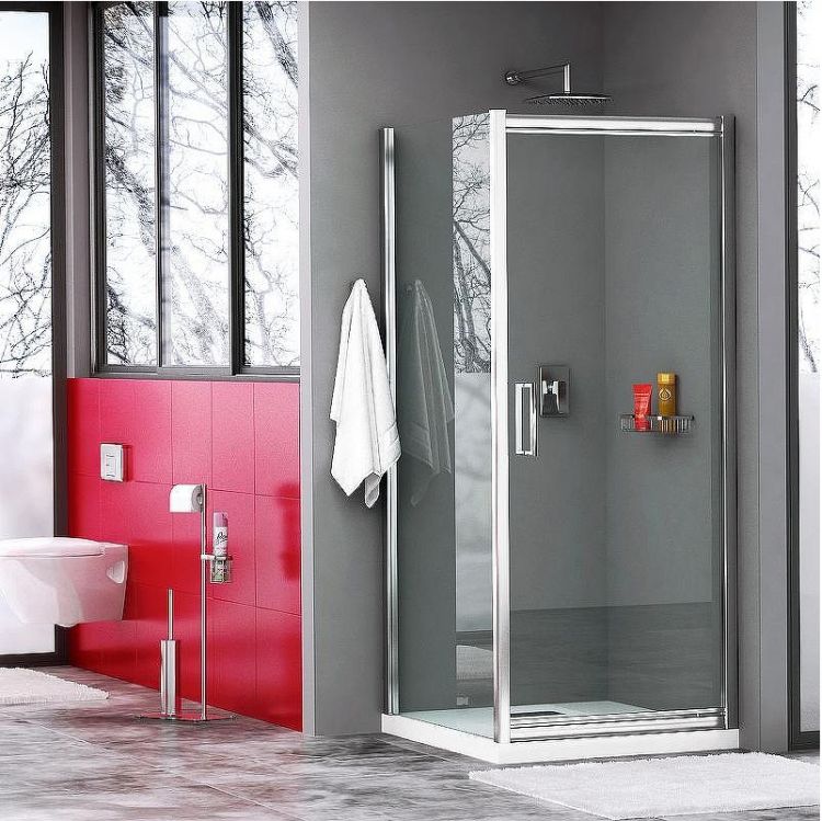 Душевой уголок WasserKRAFT Salm 100x80 27I17 профиль Хром стекло прозрачное